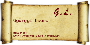 Györgyi Laura névjegykártya